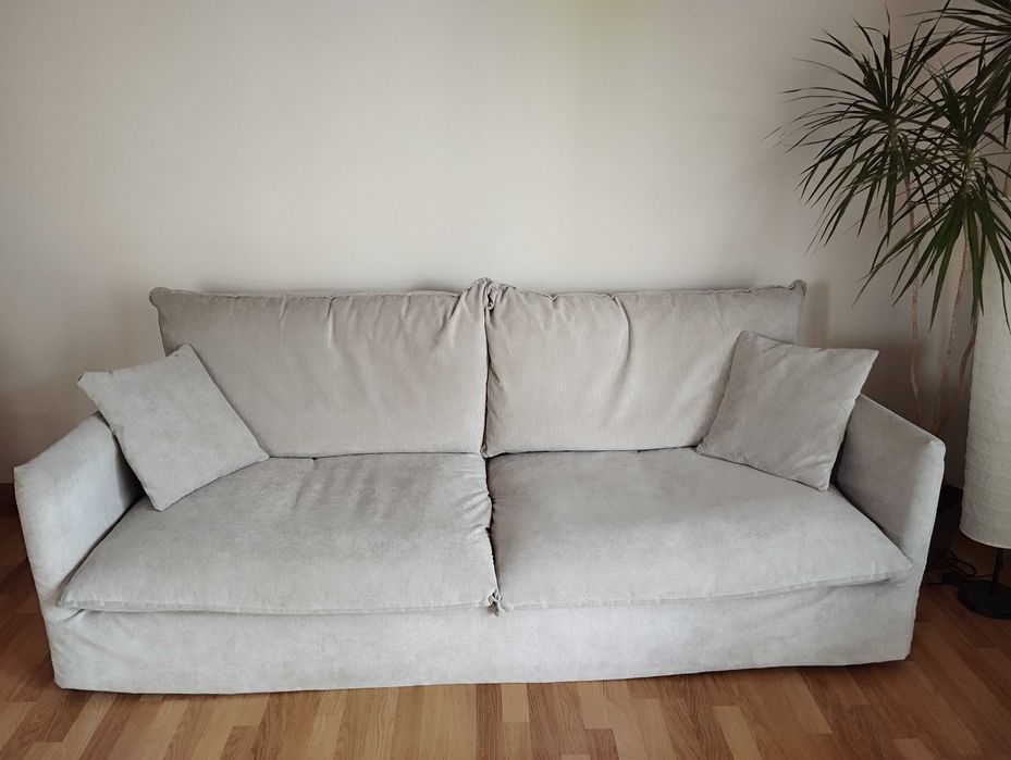 Sofa CAMBIO z 2 pokrowcami beżowym i miętowym