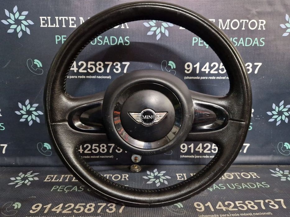 Volante usado pele com airbag MINI ONE COOPER CLUBMAN R56 R57 R55