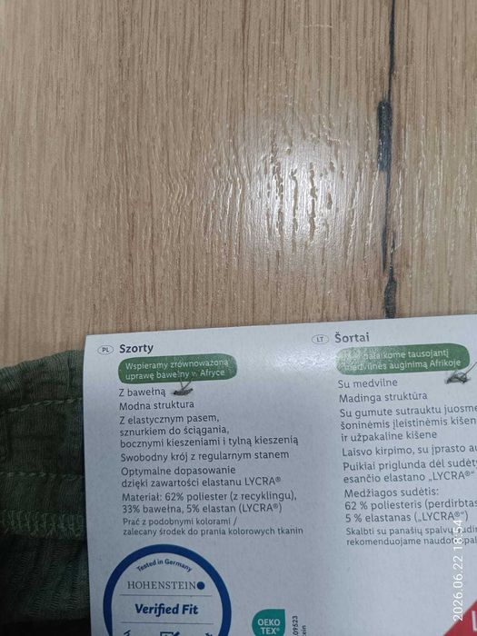 Livergy nowe szorty spodenki r. L