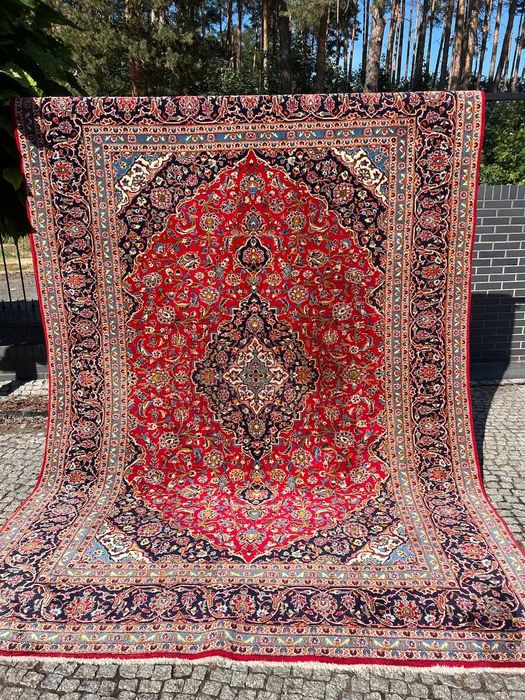 Dywan kaszmirowy perski r. tkany Iran Keshan 355x250 galeria 24 tyś
