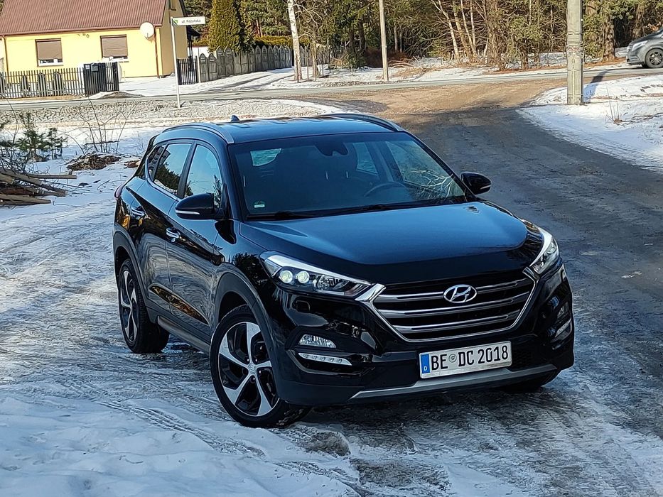 Hyundai Tucson Fulled 4x4 Skóry Wentylowane Fotele Bezwypadkowy Asystent Pasa