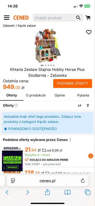 Zestaw stajnia hobby horse plus siodlarnia khtaria