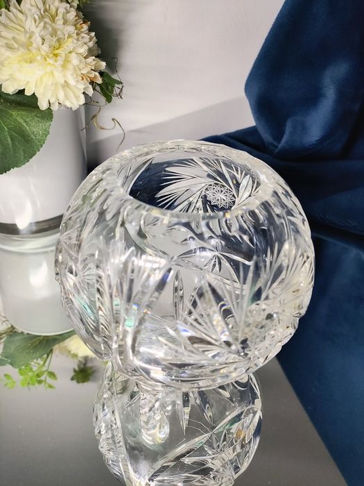 Kryształowa bomboniera wazon