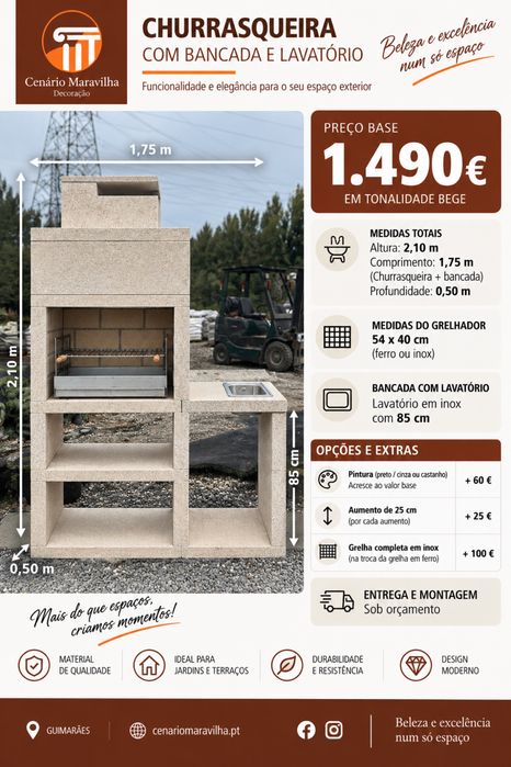 Churrasqueiras Modernas por Medida | Desde 650€