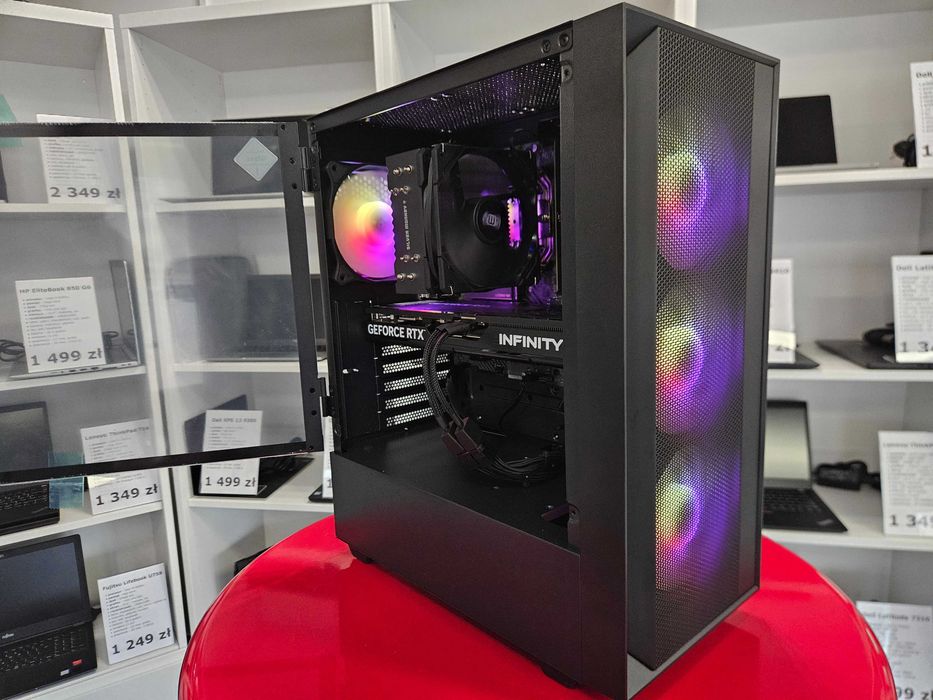 Nowy Komputer Gamingowy Ryzen 7 8700F 2TB 32GB RTX 5070 12gb FV23 RATY
