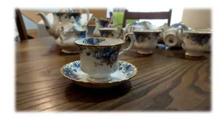 Serviço de Chá Inglês – Moonlight Rose- Azul – Royal Albert