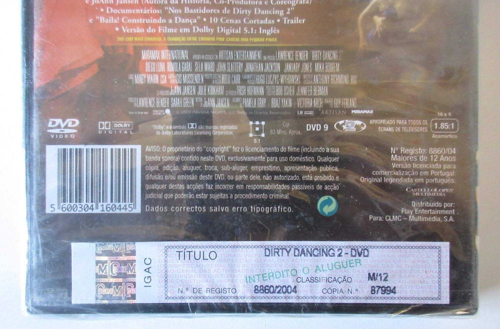 Dirty Dancing 2 (DVD NEW / SEALED)64752275598210122