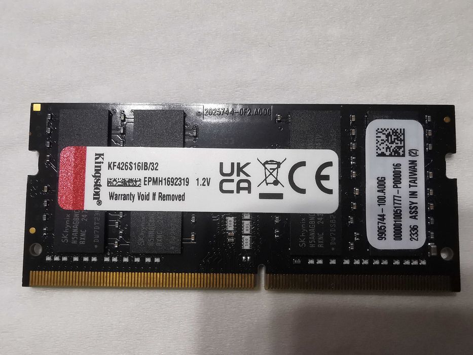 Pamięć DDR4 Kingston Fury Inpact - 32Gb KF426S116IB/32 CL16. Laptop