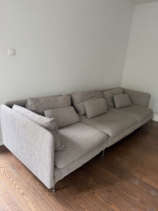 Kanapa Ikea Soderhamn 3-osobowa modułowa szara melanż