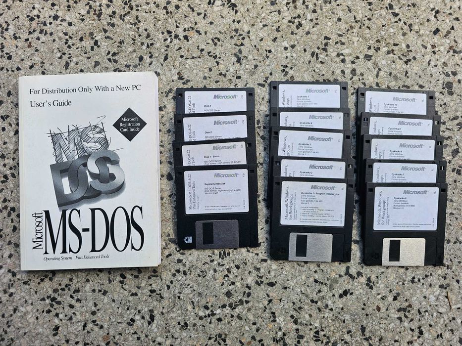 Microsoft DOS oryginalny zestaw