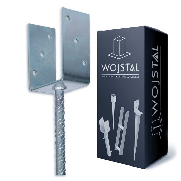 Kotwa do betonu typ U-12cm | 120mm |mocna 4mm | ocynk | podstawa słupa