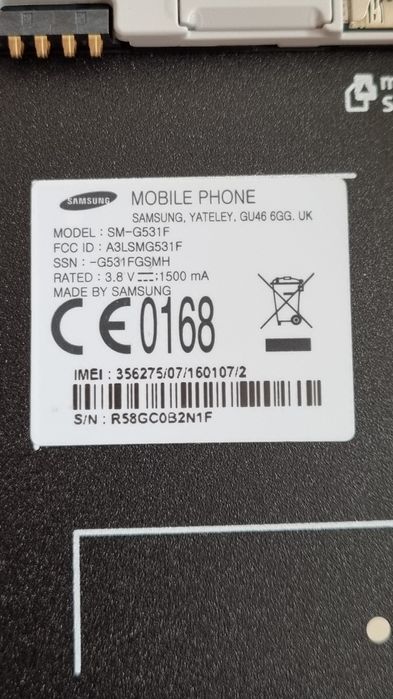 Samsung Galaxy Grand Prime SM- G531FGrey