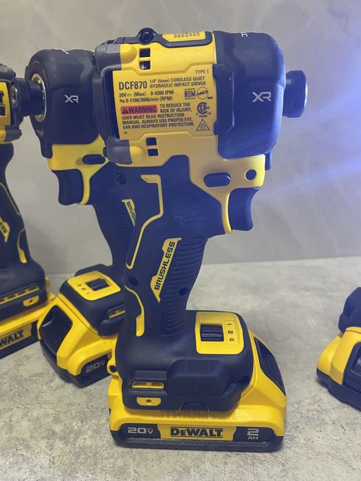 DeWALT DCF870 20Vmax безщітковий гідравлічний супертихий імпакт