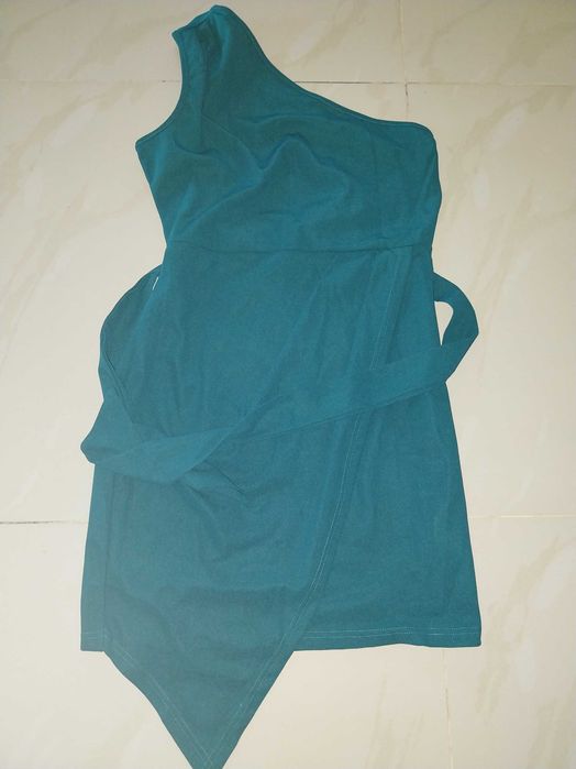 Sukienka damska butelkowa zieleń