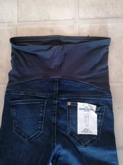 Spodnie jeansy ciazowe XS 34 h&m nowe