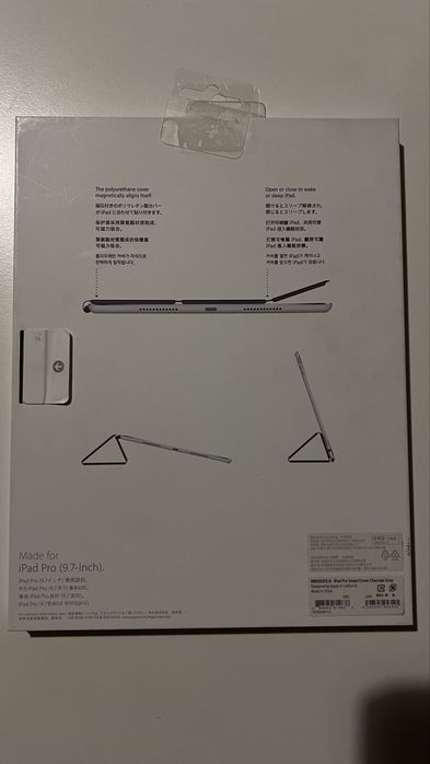 Oryginalny Etui Smart Apple do iPad Pro 9.7 MM292FE/A Antracyt Szary