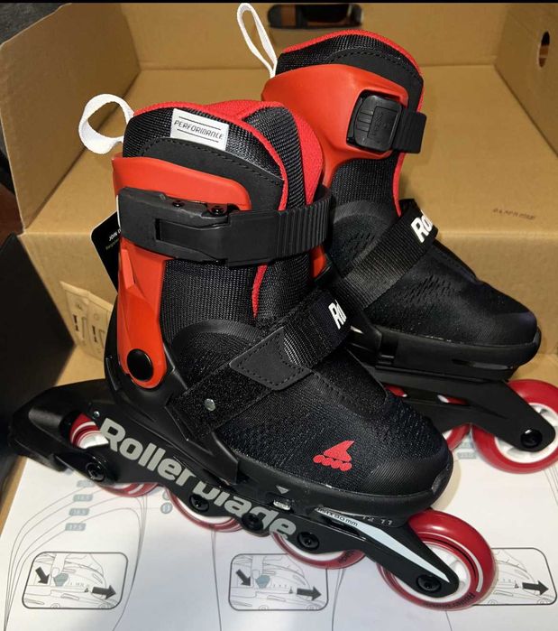 Детские ролики Rollerblade Microblade Free Black/Red