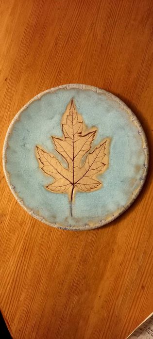 Talerz ceramiczny/gliniany hand made 18 cm