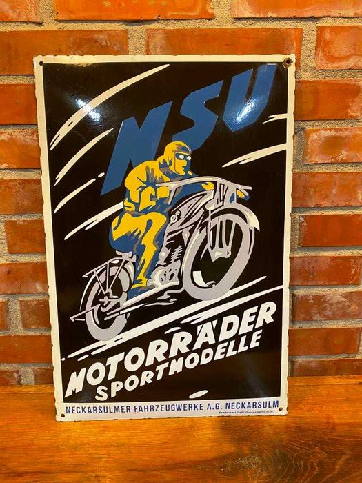 Szyld emaliowany, reklama blacha