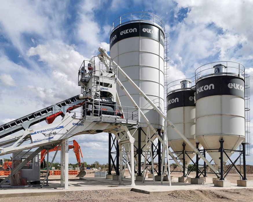 Duży Silos na cement ELKON 300 ton (215 m³) z dostawą + pełen osprzęt