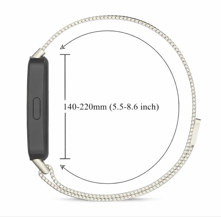 Bracelete de Aço Inoxidável para Huawei Band 10 9 8 NFC