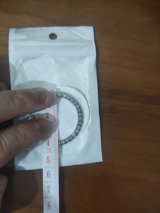 Anel com brilhantes para start&stop do carro