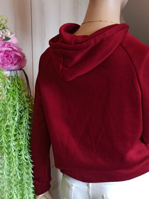 Sg Bordowa bluza z kapturem 36 , S bluza damska 36 , S