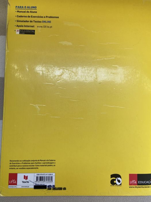 Manual de Física de 10 ano da Texto editora