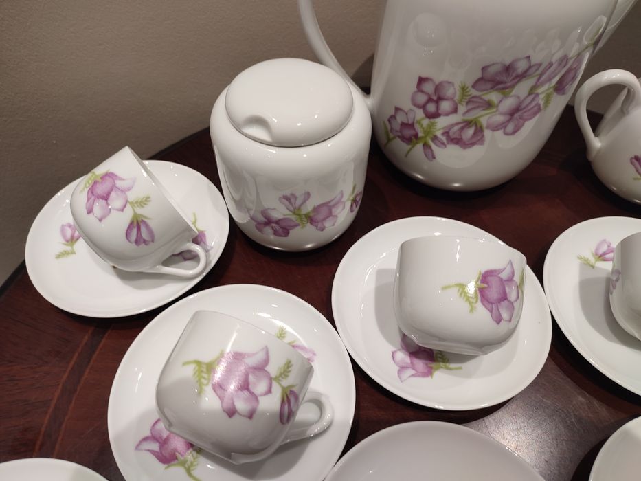 Serwis kawowy porcelana Karolina PRL