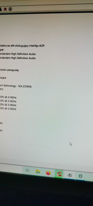 Komputer stacjonarny Lenovo + monitor HP +  klawiatura Dell