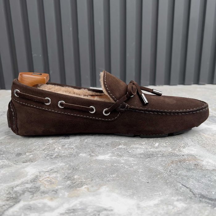 Louis Vuitton Arizona Fur Чоловічі хутряні мокасини замша оригінал 41