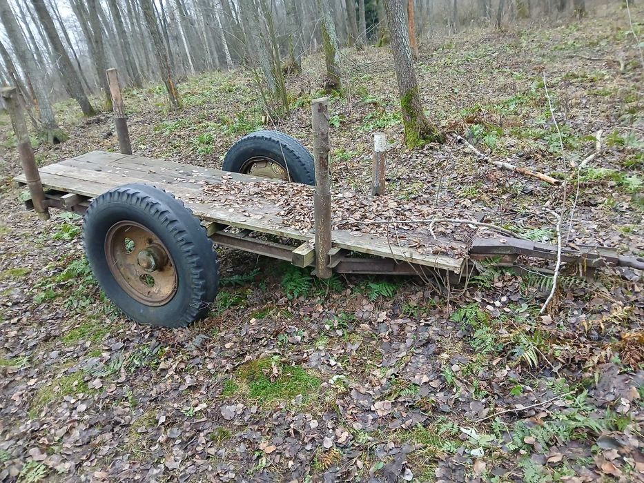 Przyczepa do traktora 1 i 2 osie . Traktorek Yanmar
