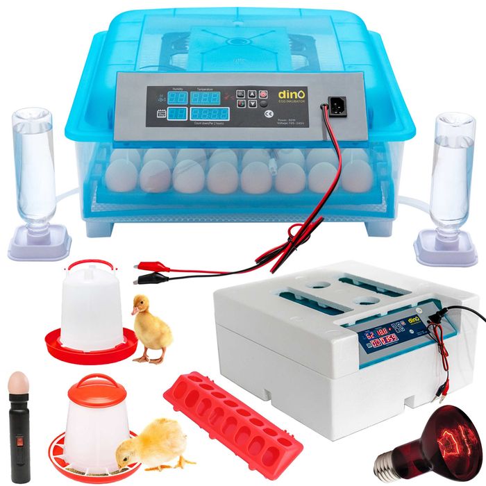 INKUBATOR automatyczny na 56 JAJ DINO 230V~12V klujnik do jaj kurzych