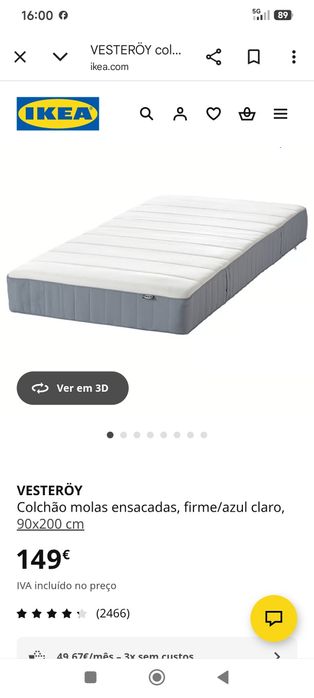 Cama solteiro IKEA malm