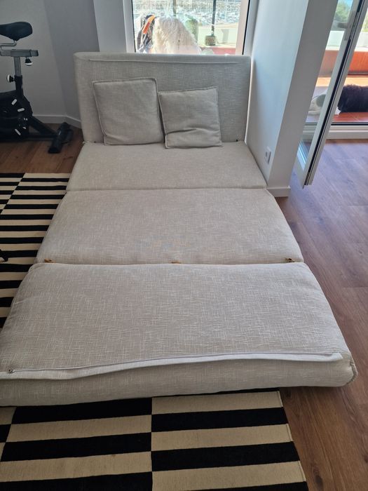 Pequeno sofá-cama pérola Sklum | Excelente estado