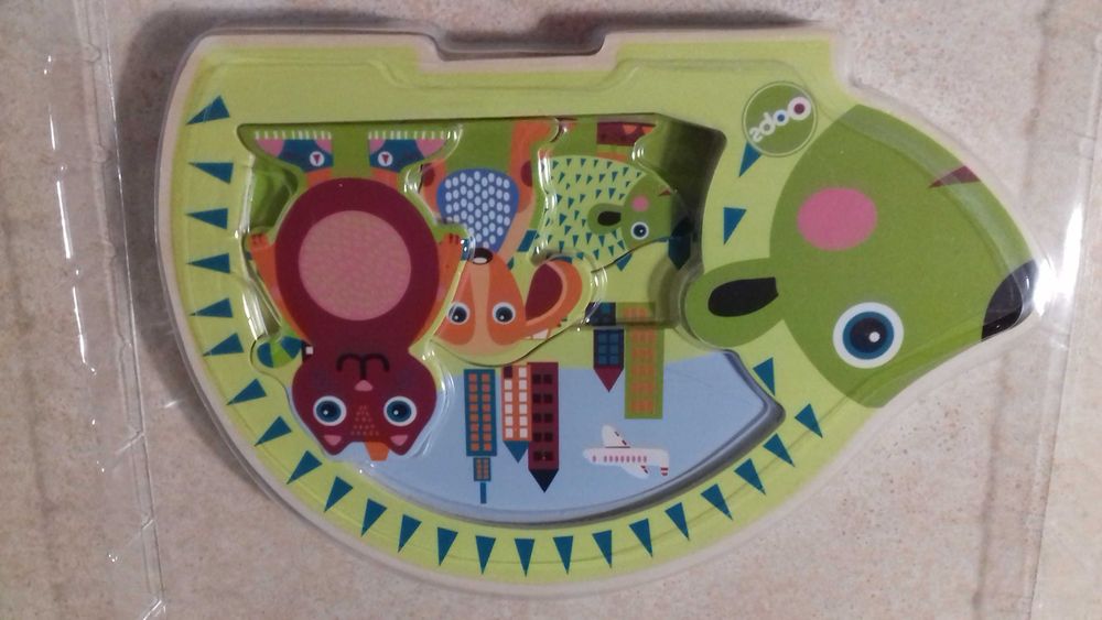 Easy-Puzzle! City Oops ZABAWKI DREWNIANE 12m+