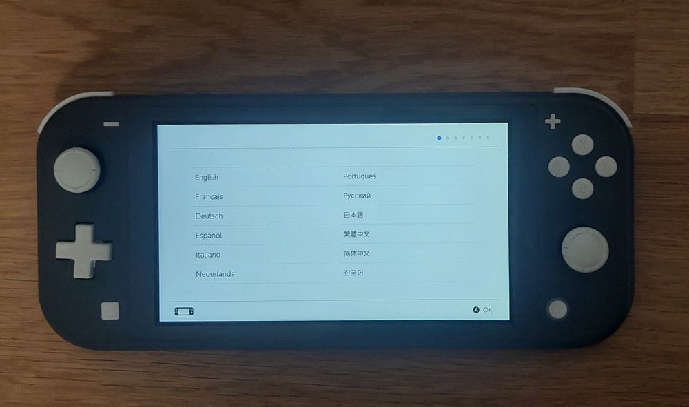 Nintendo switch lite cinzenta