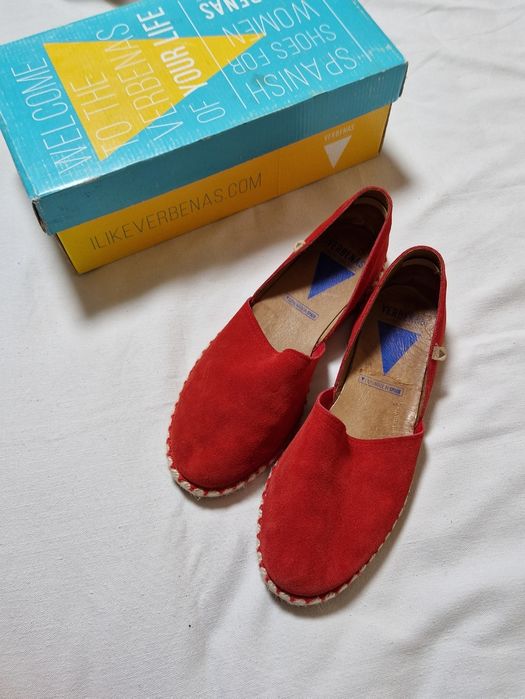 Еспадрильї Verbenas CARMEN SERRAJE FUEGO Колір Fire Red 39 розмір замш