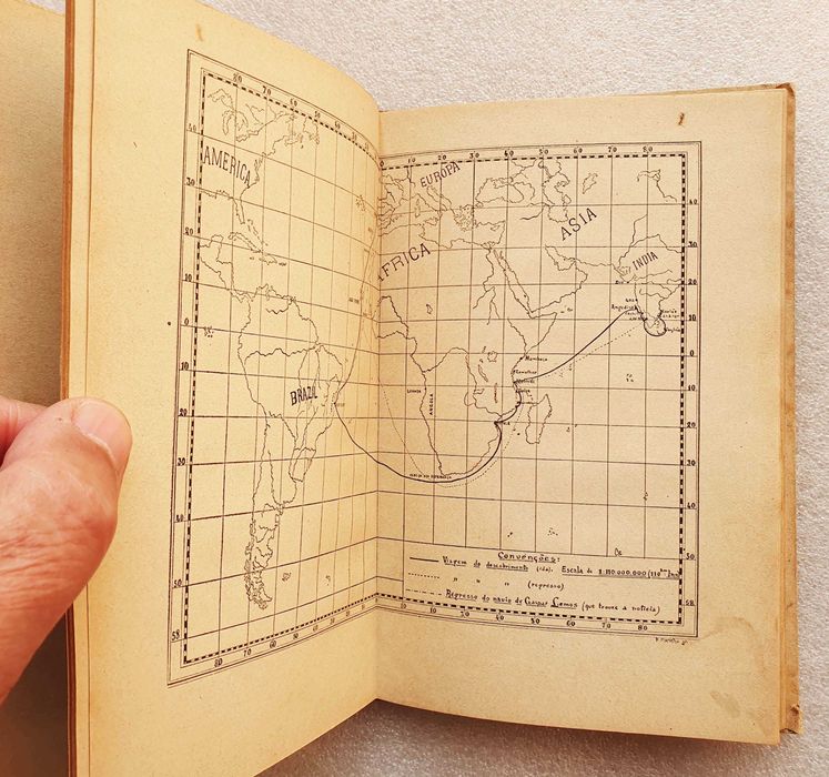 Antigo Livro "O Descobrimento do Brazil" ~ Ano 1900 ~ Ilustrado ~ RARO