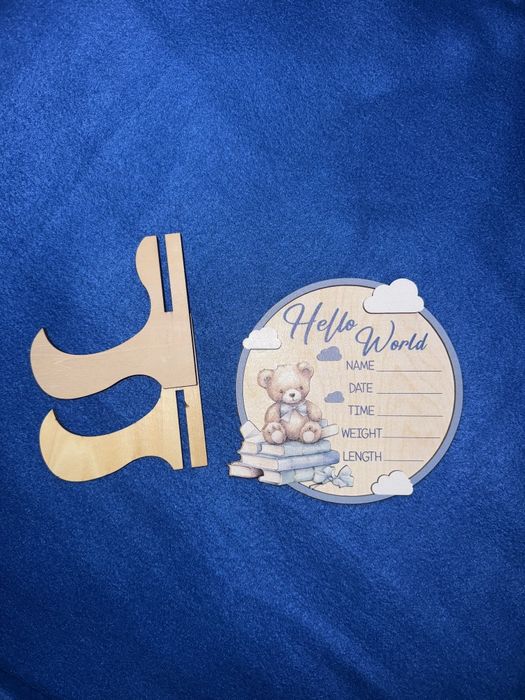 Табличка для фотосессии новорожденного