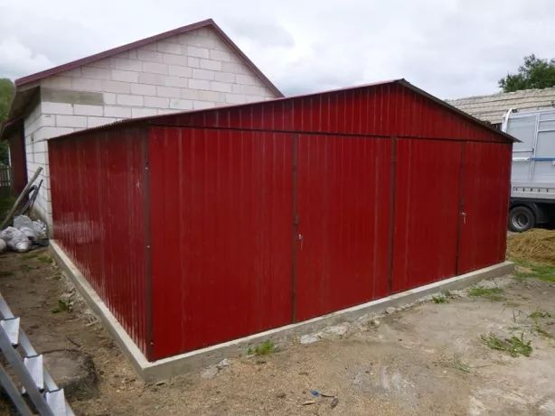 GARAŻ blaszany Blaszak 3x5 wzmocniony z dostawą i montażem GARAŻE