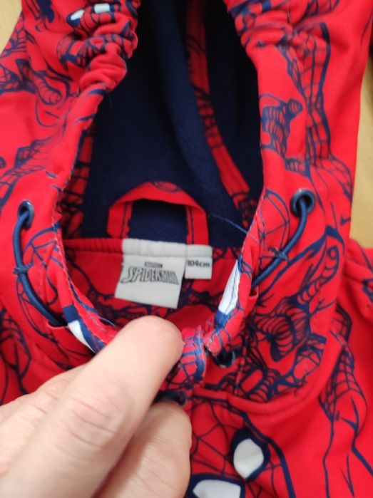 Paka ubranek Spiderman 104 smyk spodnie kurtka Softshell bluzki