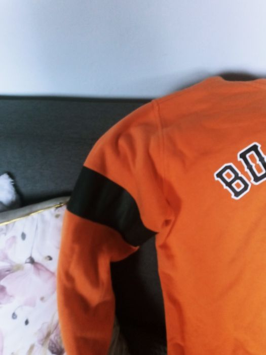 Bluza meska S kaptur pomarancz czern borclew