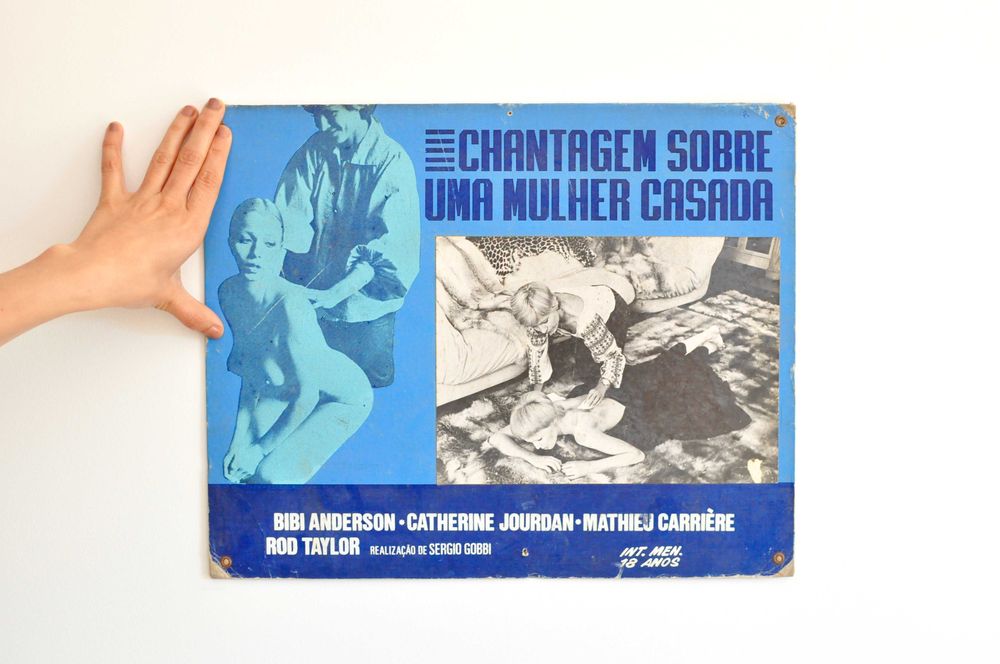 Cartaz/cartonado/lobby card cinema Chantagem Sobre Uma Mulher Casada