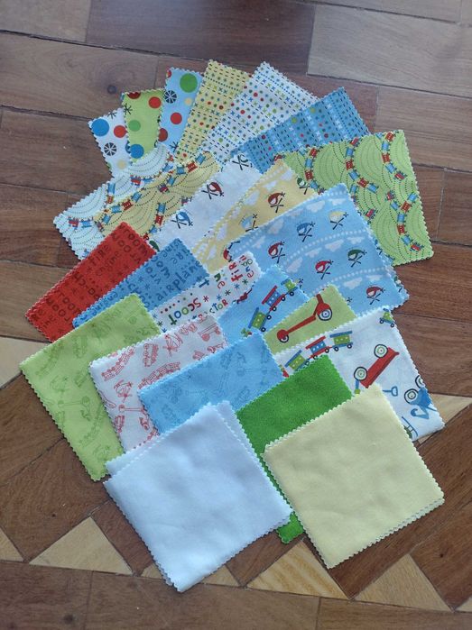 Quadrados para Patchwork em algodão