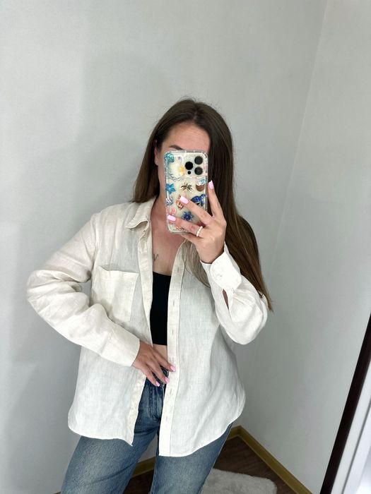 Лляна сорочка H&M, розмір M
