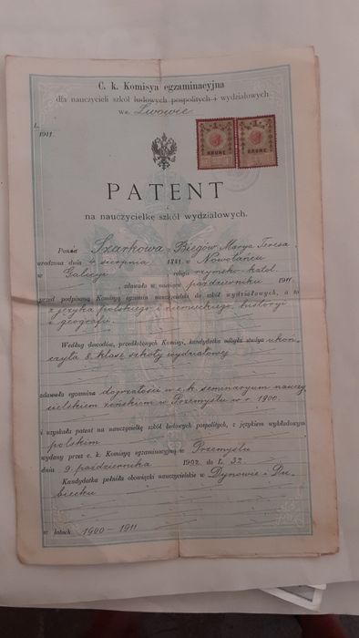 Stare dokumenty - 1911 - LWÓW