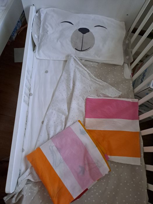 Berço cama trama BIG STAR branca