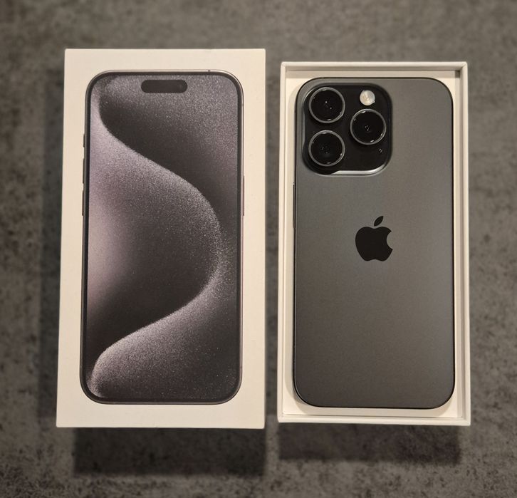 iPhone'a 15 Pro Black Titanium 256GB