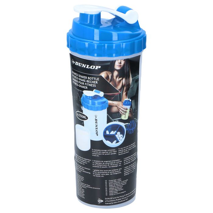 Dunlop - Butelka sportowa shaker z wygodnym zamykaniem 550 ml